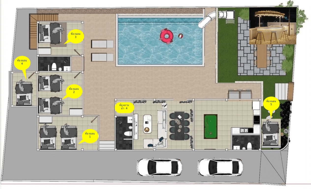 แผนผังห้องนอน